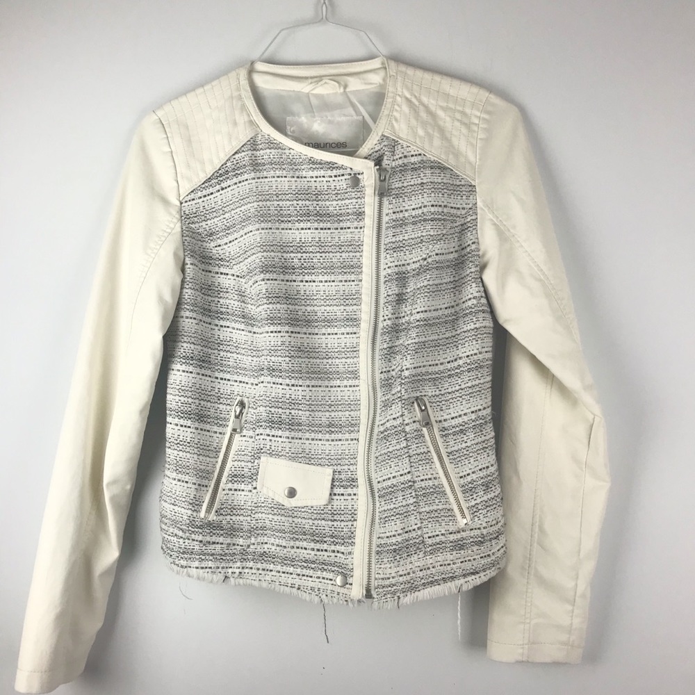 Maurices | Faux Cream Leather Jackets